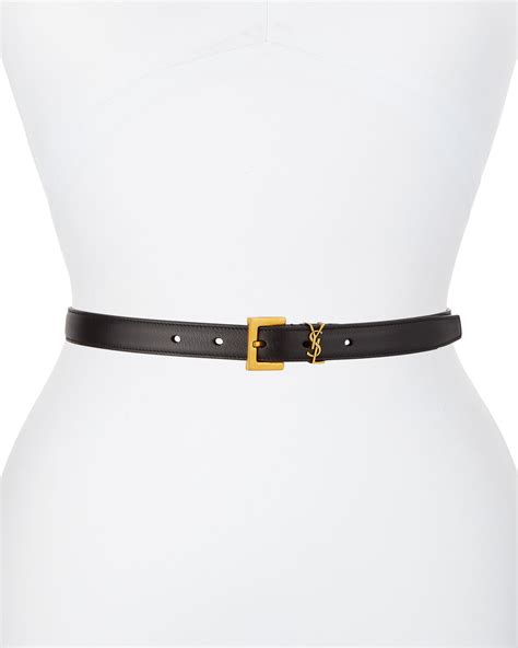 yves saint laurent men's belt|laque YSL monogram leather belt.